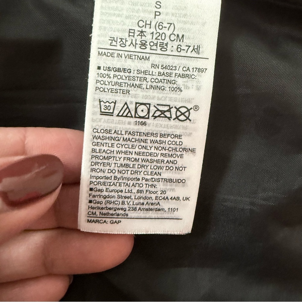 GAP Kids Girl Moto Faux Leather Jacket size small - Picture 7 of 10